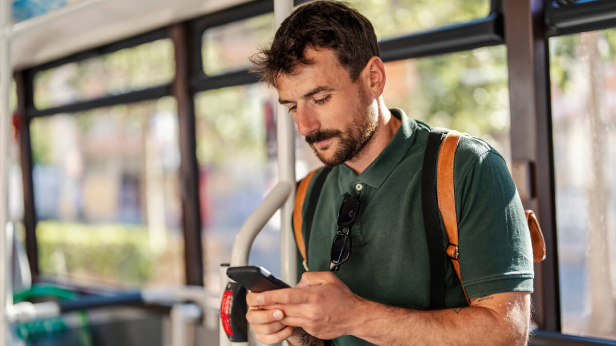 Man on phone