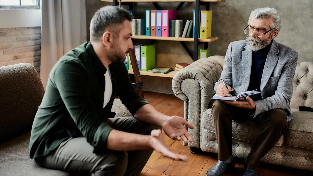 Talking therapy session